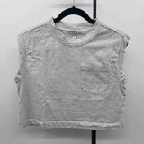 Banana Republic Women's Size M White Stripe Sleeveless Shirt
