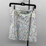 Athleta Women's Size 16 White Abstract Skirt
