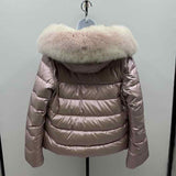 Apres-Ski Women's Size L Pink Solid Coat
