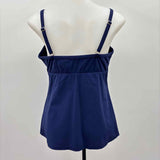 Christina Women's Size 8 Navy Stripe Swimsuit