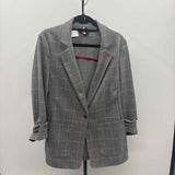 Tommy Hilfiger Women's Size L Gray Checkered Jacket