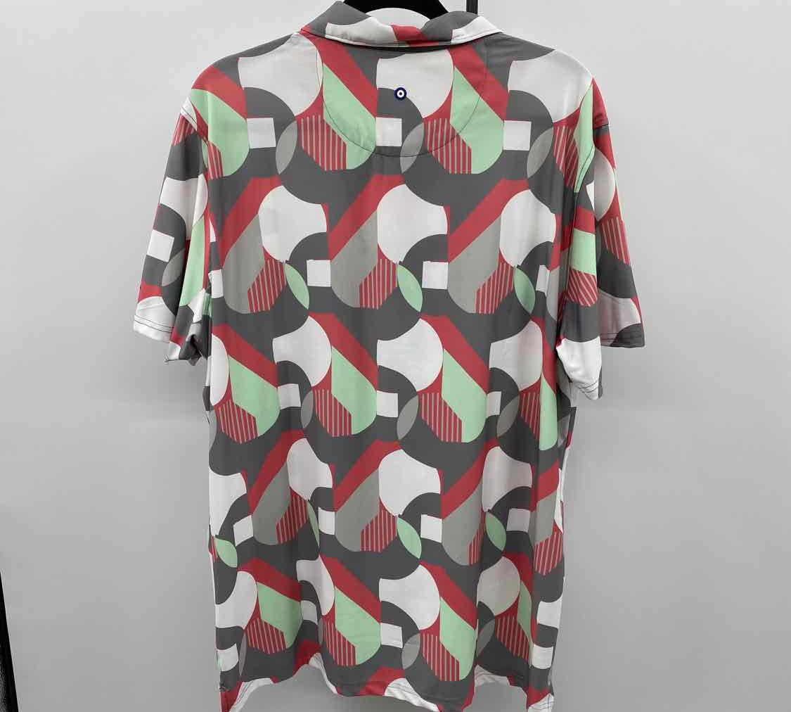 Ben Sherman Men's Size XL Gray Abstract Short Sleeve Shirt
