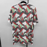Ben Sherman Men's Size XL Gray Abstract Short Sleeve Shirt