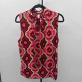 Ann Taylor Women's Size L Fuschia medallion Sleeveless Shirt