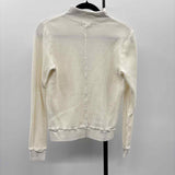 LA Made Women's Size S White Textured Long Sleeve Shirt