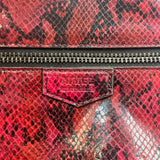 Aimee Kestenberg Women's Red Luxe Snakeskin Purse