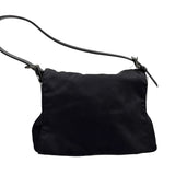 COACH Black Canvas Flap Front Shoulder Bag Purse w/Adjustable Strap