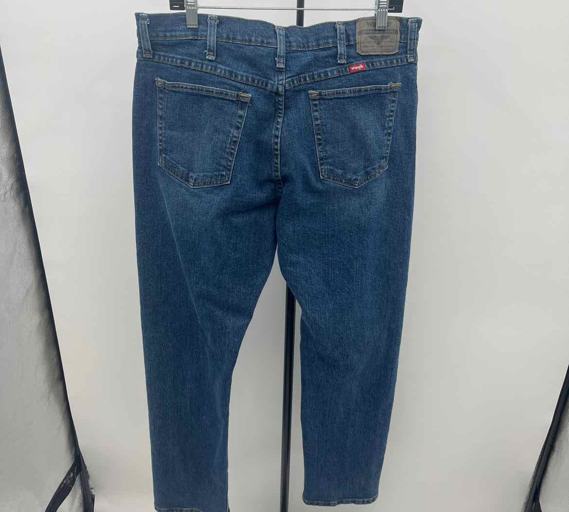 Wrangler Men's Size 36 Blue Solid Jeans