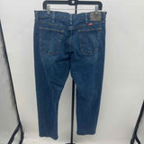 Wrangler Men's Size 36 Blue Solid Jeans
