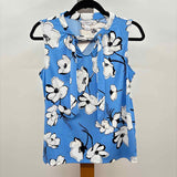 Liz Claiborne Women's Size S Blue Floral Tank