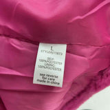 Active USA Women's Size L Fuschia Plush Jacket