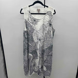 Chico's Women's Size 16 Black Floral Dress