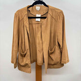 Chico's Women's Size L Tan Solid Cardigan