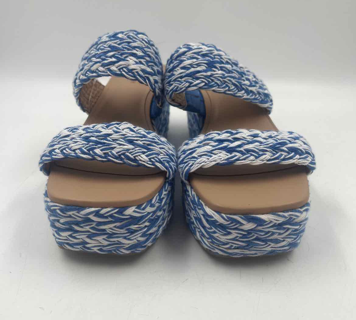 ON 34th Women's Shoe Size 7 Blue Braided Sandals