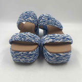 ON 34th Women's Shoe Size 7 Blue Braided Sandals