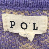 POL Junior's Size S Lilac Floral Cardigan