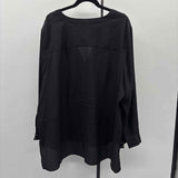 Calvin Klein Women's Size 3X Black Solid Tunic