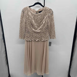 Alex Evenings Women's Size 6 Beige Lace Gown/Evening Wear