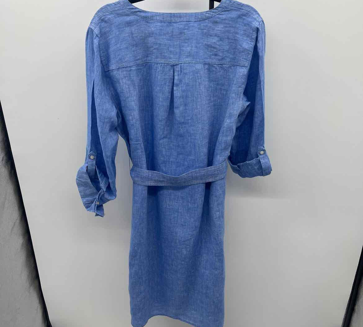 Talbots Women's Size 14 Blue Textured Dress