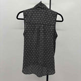 Everleigh Women's Size S Black Floral Sleeveless Shirt