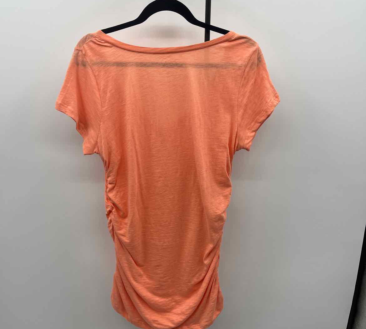 Caslon Women's Size XL Peach Heathered Short Sleeve Shirt