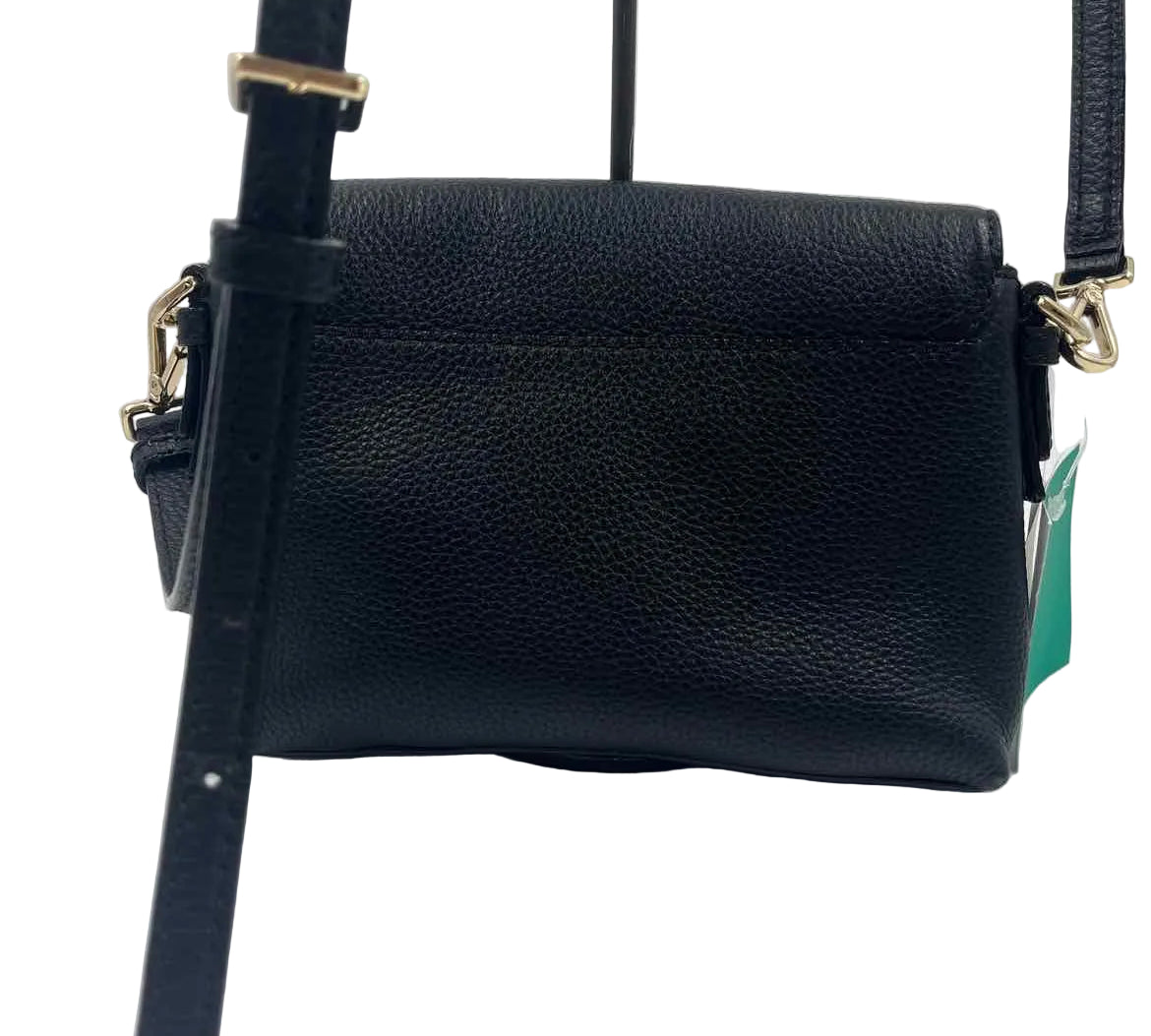 KATE SPADE Black Pebble Leather JACKSON STREET HARLYN Crossbody Purse