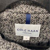 Cole Haan Women's Size 10 Charcoal Tweed Coat
