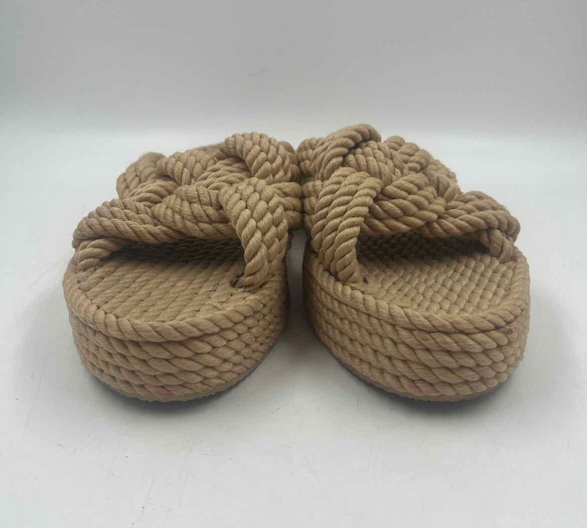 H&M Junior's Size 8 Tan Woven Sandals