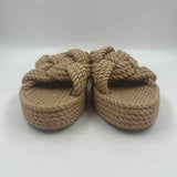 H&M Junior's Size 8 Tan Woven Sandals