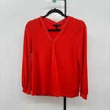 Banana Republic Women's Size XS Orange Solid Long Sleeve Shirt