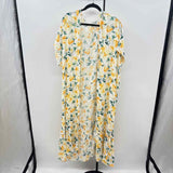 Ces Femme Women's Size One Size Yellow Floral Cardigan