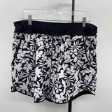 Lands End Women's Size 14 Black Floral Swimsuit - Separate