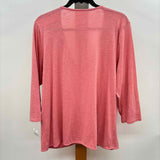 Pure Jill Women's Size L Salmon Heathered Long Sleeve Shirt