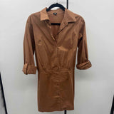 Monrow Women's Size 6 Brown Solid Dress