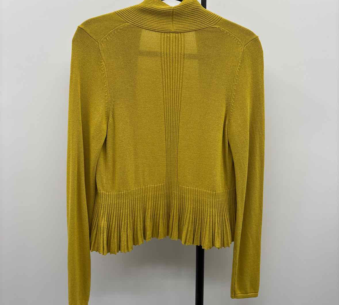 Anthropologie Women's Size XS Chartreuse Ribbed Cardigan