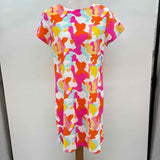 Jude Connally Women's Size 4 Orange Camoflage Dress