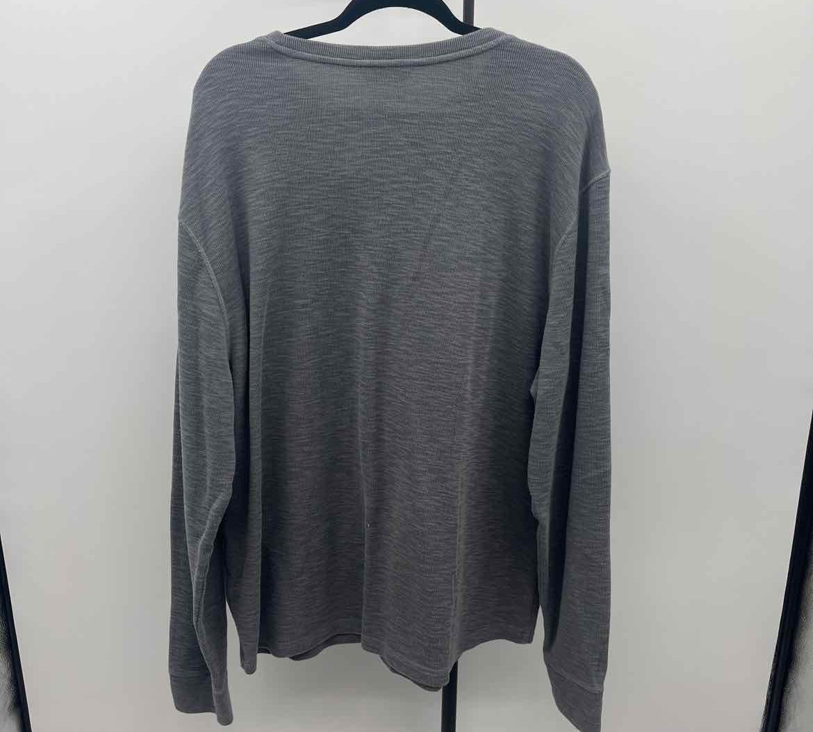 Member's Mark Men's Size XXL Charcoal Heathered Long Sleeve Shirt