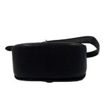 Bottom COACH Black Leather KLEO Buckle SaddleBag Crossbody Purse