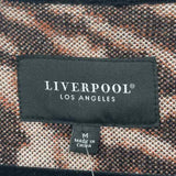 Liverpool Women's Size M Black Animal Print Cardigan