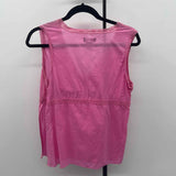 Banana Republic Women's Size M Pink Lace Short Sleeve Shirt