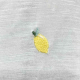 JJill Women's Size XL Light Blue Lemons Short Sleeve Shirt