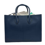 Back MICHAEL KORS Navy Blue Leather MIRELLA East West Handled Tote