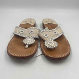 Jack Rogers Women's Shoe Size 8 Ivory Solid Sandals