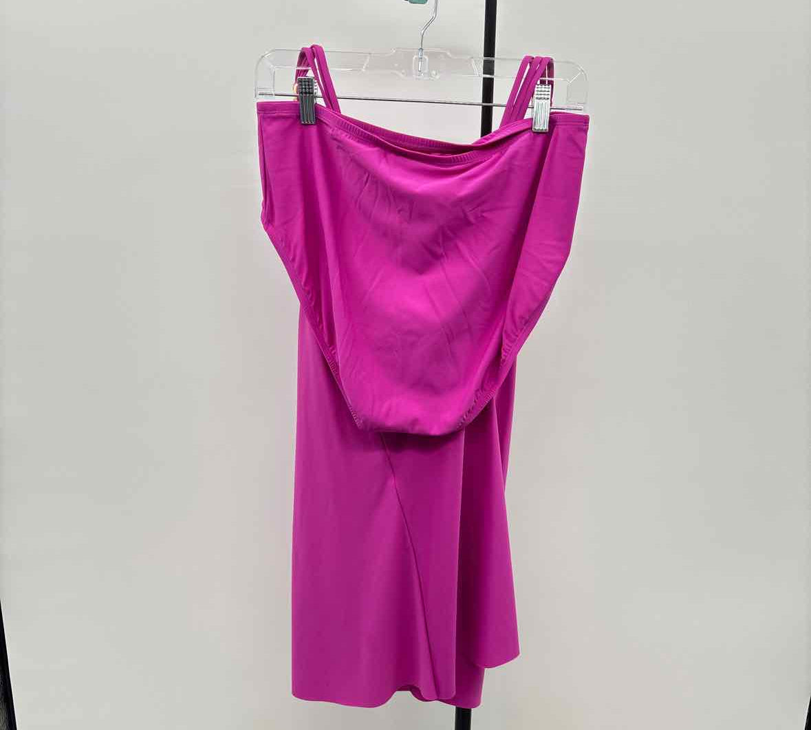 Talbots Women's Size 16 Magenta Solid Swimsuit - 2 Piece