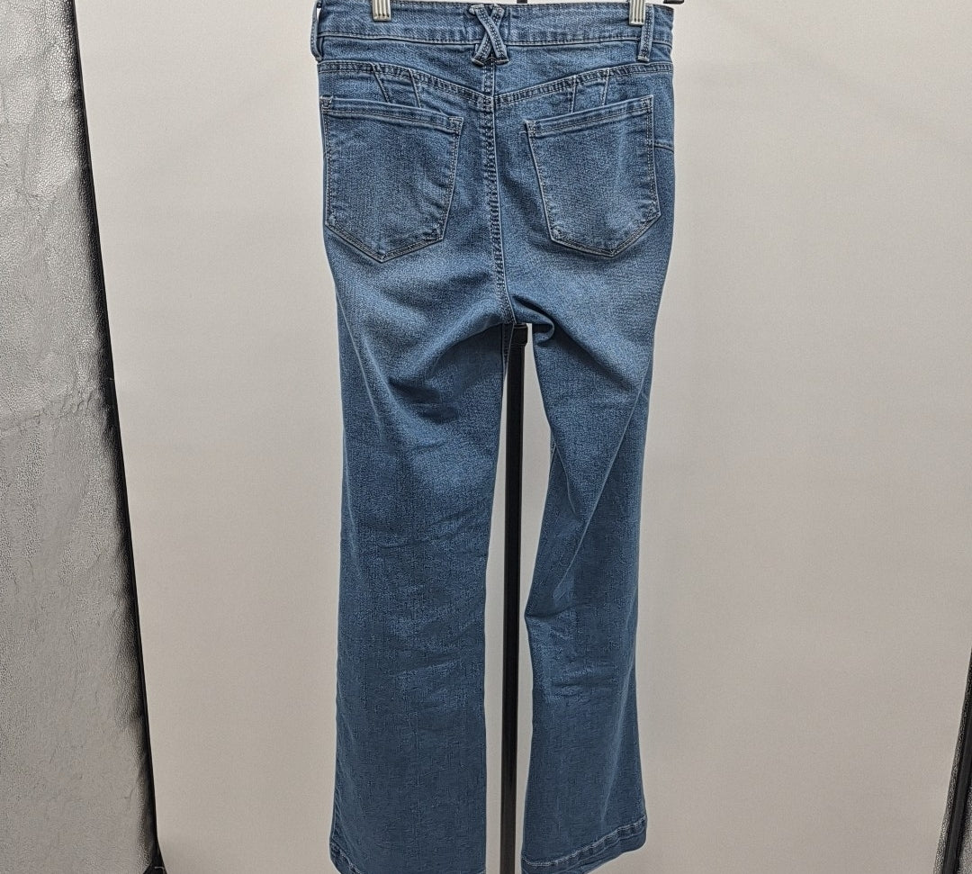 curve appeal Women's Size 4 Blue Solid Jeans