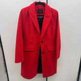 BCBG Women's Size M Red Textured Coat