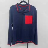 Duluth Trading Co. Men's Size M Navy Solid Long Sleeve Shirt