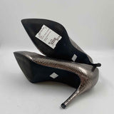 Torrid Women's Shoe Size 9.5 Pewter Snakeskin Heels