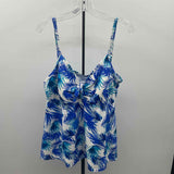 swimsuits for all Women's Size 20 Blue Leaf Swimsuit - Separate