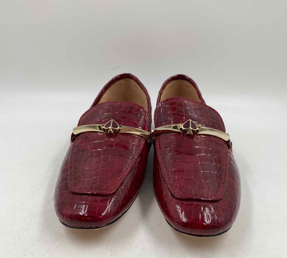 Kate Spade Women's Shoe Size 6 Red Embossed Loafers